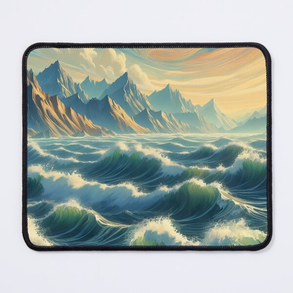 Item preview, The Dance of Waves and Mountains designed and sold by HarmonyInBloom.