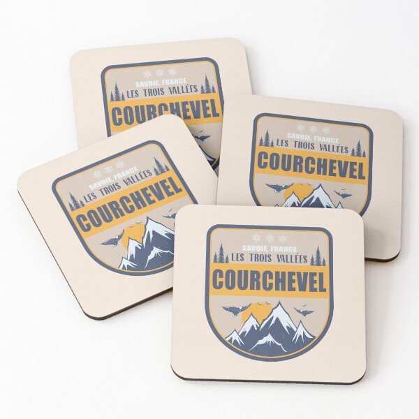 Item preview, Courchevel France Vintage Winter Skiing Design designed and sold by CynthiaGraphics.