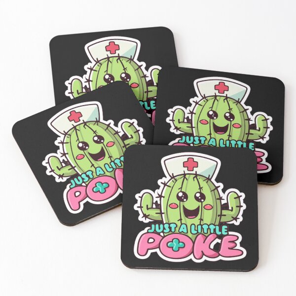 Item preview, Just a little poke - Cute Kawaii Cactus Nurse designed and sold by Kashear.