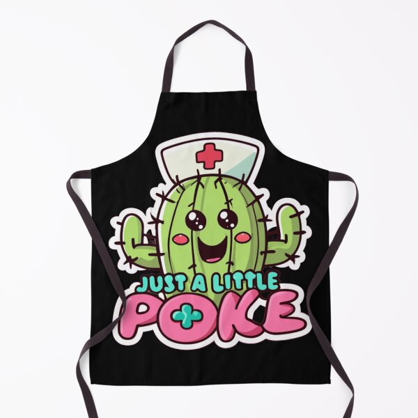 Item preview, Just a little poke - Cute Kawaii Cactus Nurse designed and sold by Kashear.