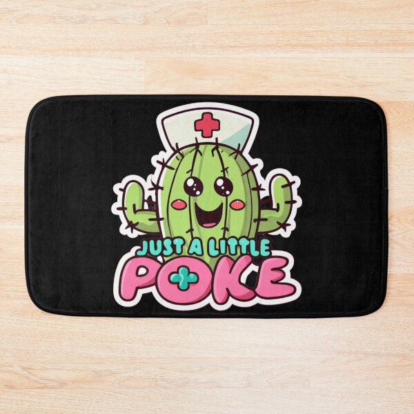 Item preview, Just a little poke - Cute Kawaii Cactus Nurse designed and sold by Kashear.
