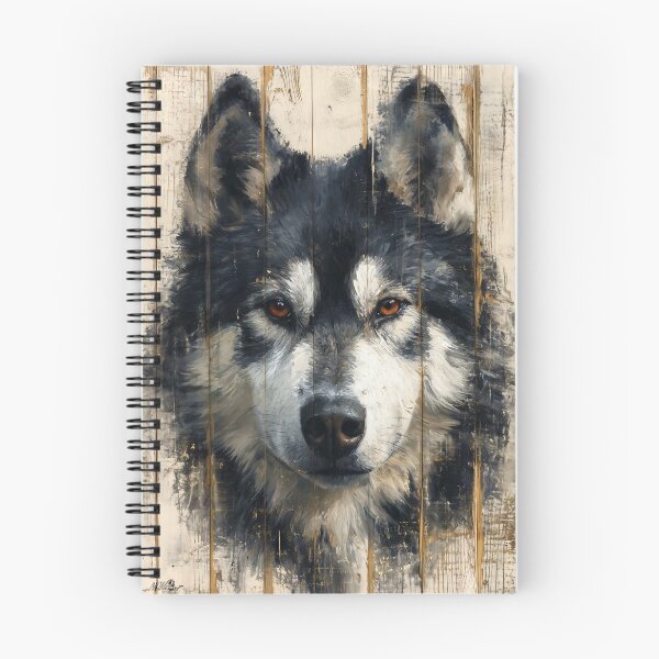 Artikelvorschau, Rustikaler Charme Alaskan Malamute Portrait entworfen und verkauft von StudiodeBoer.