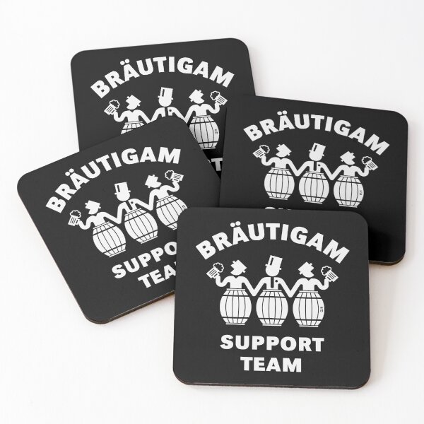 Item preview, Groom Support Team (bachelor party / bachelor party / beer kegs / white) designed and sold by Roderix.