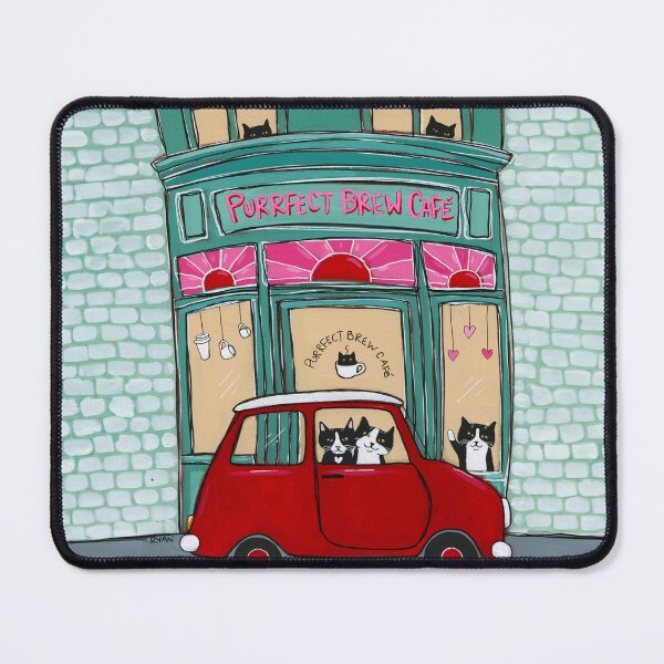 Item preview, The Purrfect Brew Cat Cafe designed and sold by KilkennyCat Art.