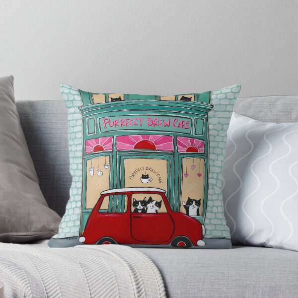 Item preview, The Purrfect Brew Cat Cafe designed and sold by KilkennyCat Art.