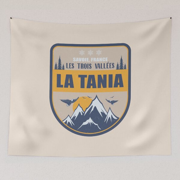 Item preview, La Tania France Vintage Winter Skiing Design designed and sold by CynthiaGraphics.