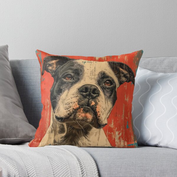 Item preview, Retrato de bulldog americano grunge urbano designed and sold by StudiodeBoer.