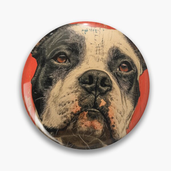 Artikelvorschau, Urban Grunge American Bulldog Portrait entworfen und verkauft von StudiodeBoer.