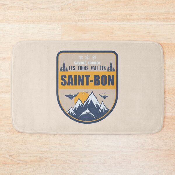 Item preview, Saint-Bon France Vintage Winter Skiing Design designed and sold by CynthiaGraphics.