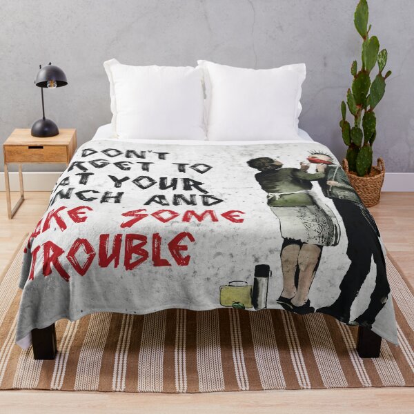 Item preview, Banksy - Don't Forget to Eat Your Lunch and Make Some Trouble designed and sold by WE-ARE-BANKSY.