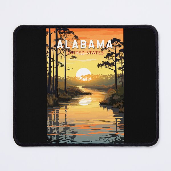 Item preview, Alabama Travel Art Vintage designed and sold by KrisSidDesigns.
