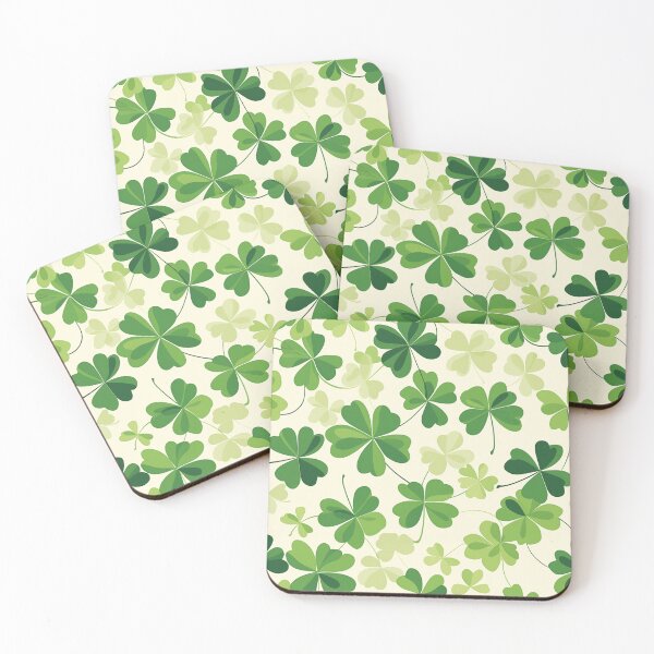 Item preview, Clover leaf Pattern with Pastel Background designed and sold by Frezcola.