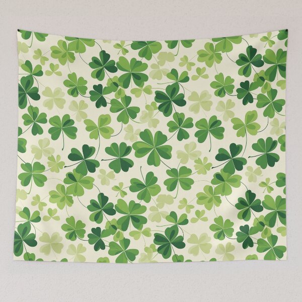 Item preview, Clover leaf Pattern with Pastel Background designed and sold by Frezcola.