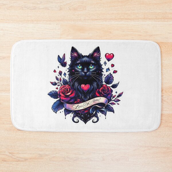Item preview, Gothic valentines day black cat goth  Sticker designed and sold by Expressions-Sel.