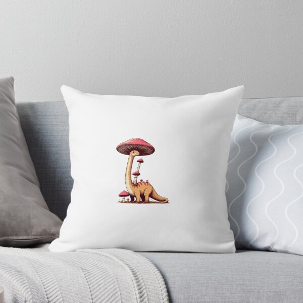 Item preview, Kawaii simple Mushroom Hat Dinosaur Brontosaurus designed and sold by TomFrontierArt.