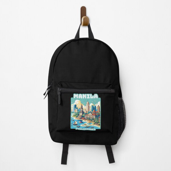 Item preview, Manila Philippines Skyline and Beach Retro Travel. designed and sold by Unitepeople.