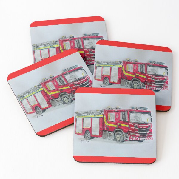 Item preview, Cumbria Fire truck  designed and sold by Truck drawing art.