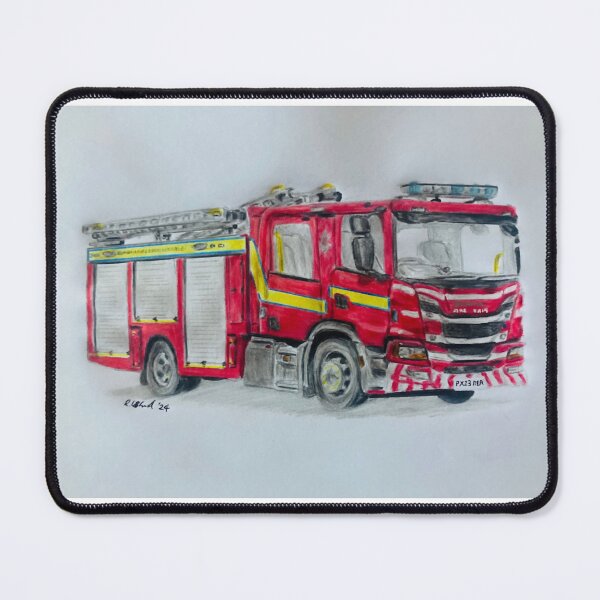Item preview, Cumbria Fire truck designed and sold by Truck drawing art.