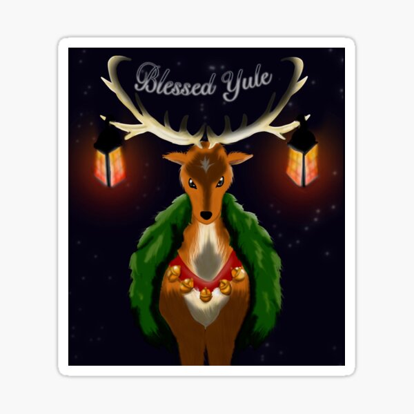Yule Blessings Sticker