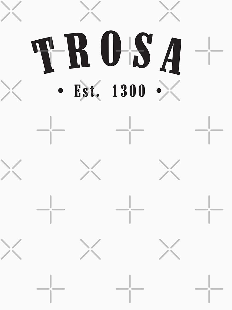 Thumbnail 7 of 7, Classic T-Shirt, Trosa Södermanland Est. 1300 Black Letter Sweden designed and sold by establishedwear.