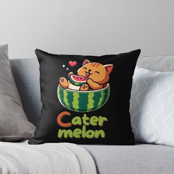 Item preview, Catermelon Craze: Adorable Cat in Watermelon Delight designed and sold by 3KrK.