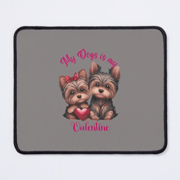 Item preview,  Cute  Dogs   with a Heart valentine mode Love on grey-Valentine 45 designed and sold by mndesignworx.