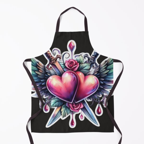 Item preview, Gothic valentines day Two hearts with wings goth  Sticker designed and sold by Expressions-Sel.