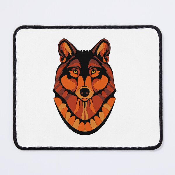 Item preview, Wolf face mandala designed and sold by wectorworld.