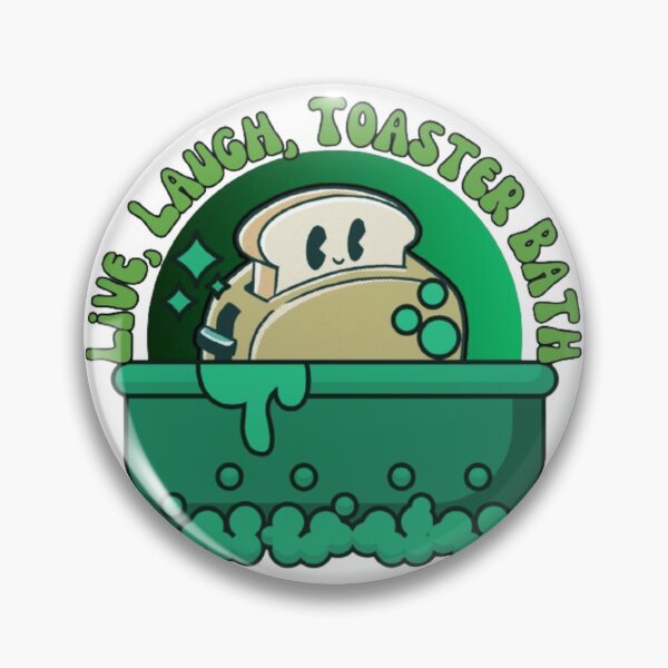 Item preview, Live, Laugh, Toaster Bath - Cool Green Print designed and sold by TGAL2.