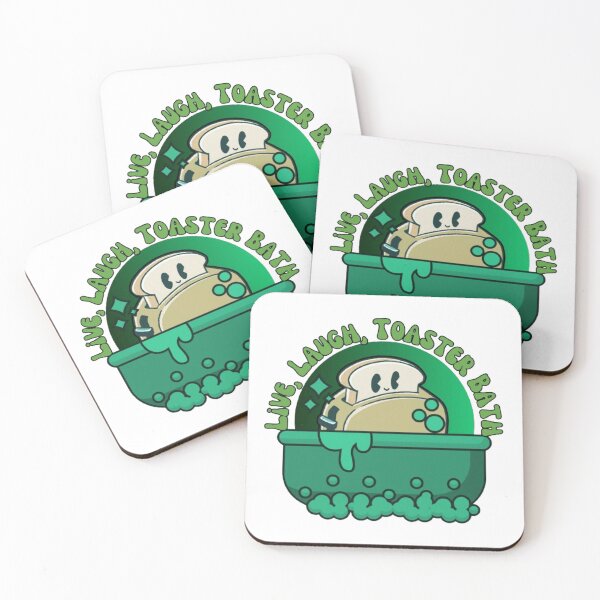 Item preview, Live, Laugh, Toaster Bath - Cool Green Print designed and sold by TGAL2.