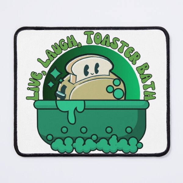 Item preview, Live, Laugh, Toaster Bath - Cool Green Print designed and sold by TGAL2.