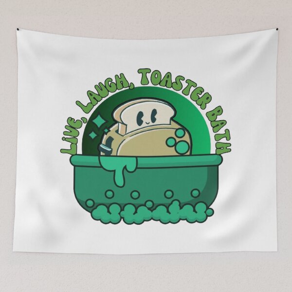 Item preview, Live, Laugh, Toaster Bath - Cool Green Print designed and sold by TGAL2.