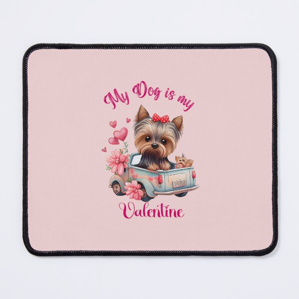 Item preview, Cute  Dog in a car  with a Heart valentine mode Love on grey-Valentine 45 designed and sold by mndesignworx.