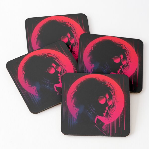 Item preview, Neon Girl Silhouette [neo noir aesthetic] designed and sold by RESToRAPTOR.