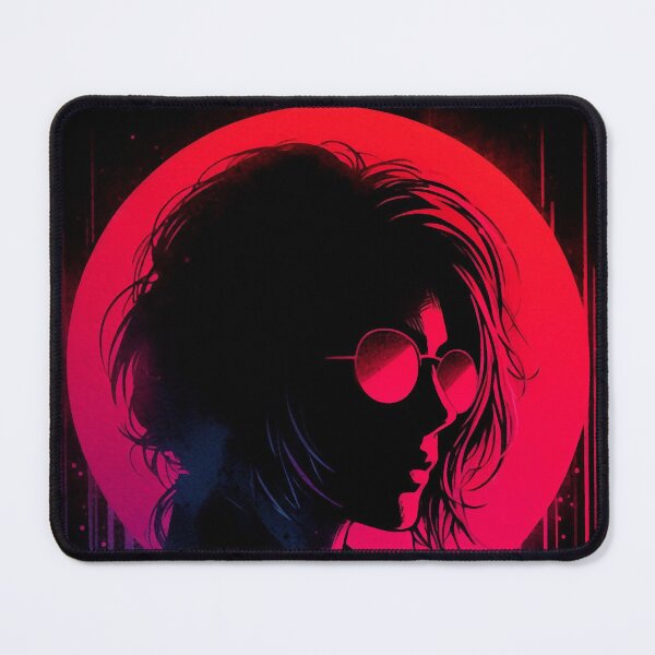 Item preview, Neon Girl Silhouette [neo noir aesthetic] designed and sold by RESToRAPTOR.