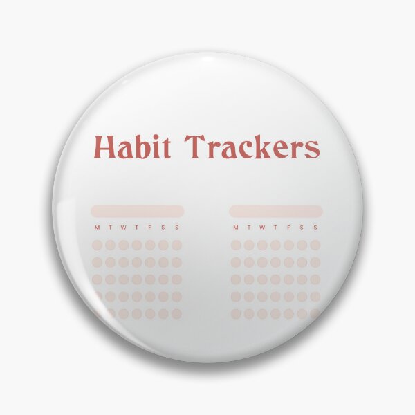 Item preview, 4 Habit Trackers Pack for Easy Bullet Journaling - Coral version designed and sold by celestevolta.