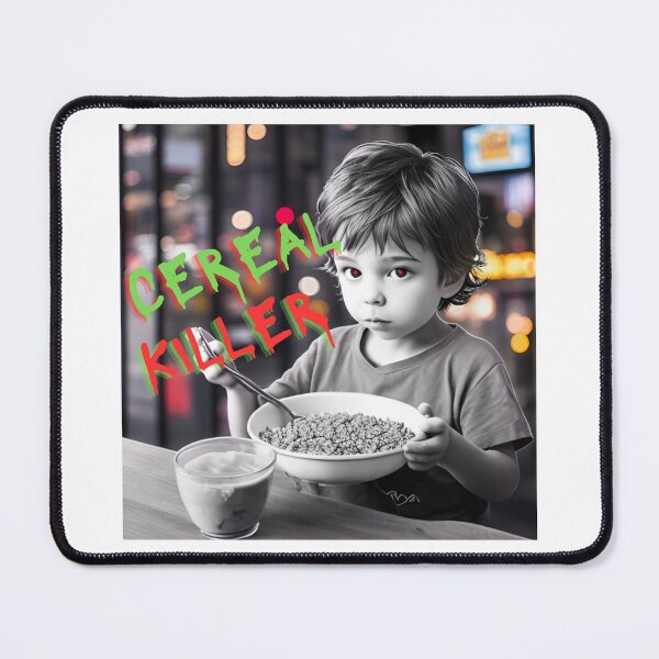 Item preview, Cereal killer - be afraid, be very afraid - child with sharp spoon designed and sold by TheRubberOnion.