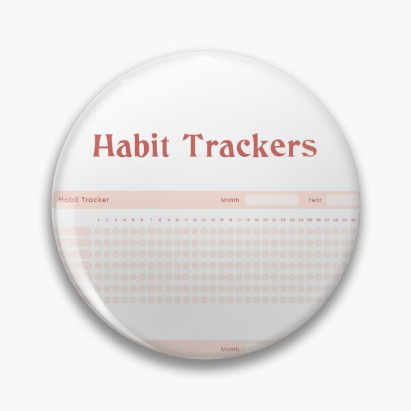 Item preview, Simple Habit Trackers Pack for Easy Bullet Journaling - Coral Version designed and sold by celestevolta.