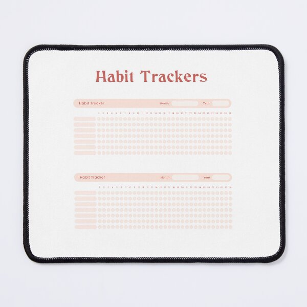 Item preview, Simple Habit Trackers Pack for Easy Bullet Journaling - Coral Version designed and sold by celestevolta.