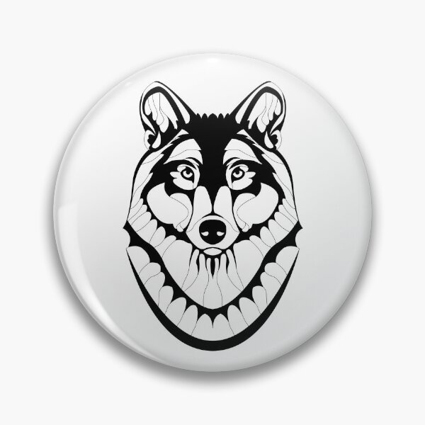 Item preview, Wolf face mandala designed and sold by wectorworld.