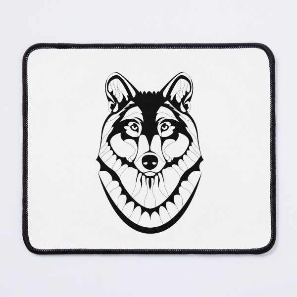 Item preview, Wolf face mandala designed and sold by wectorworld.