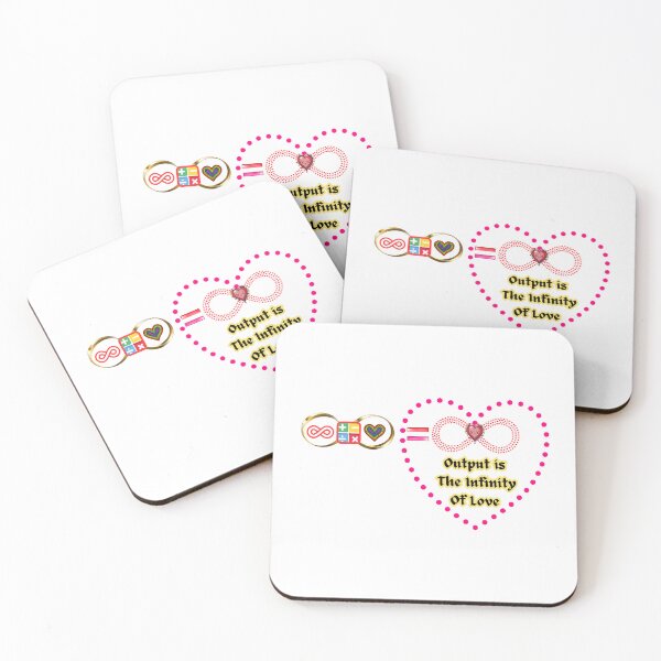Item preview, The equation of The infinity do[+ - x / ] with Love, the output is the infinity of Love! Happy Valentine's day designed and sold by RoseAIArtRhythm.