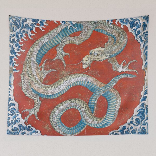 Item preview, Dragon by Katsushika Hokusai on the ceiling of a festival float, Hokusaikan, Obuse, Nagano, Japan designed and sold by TheHappyK.
