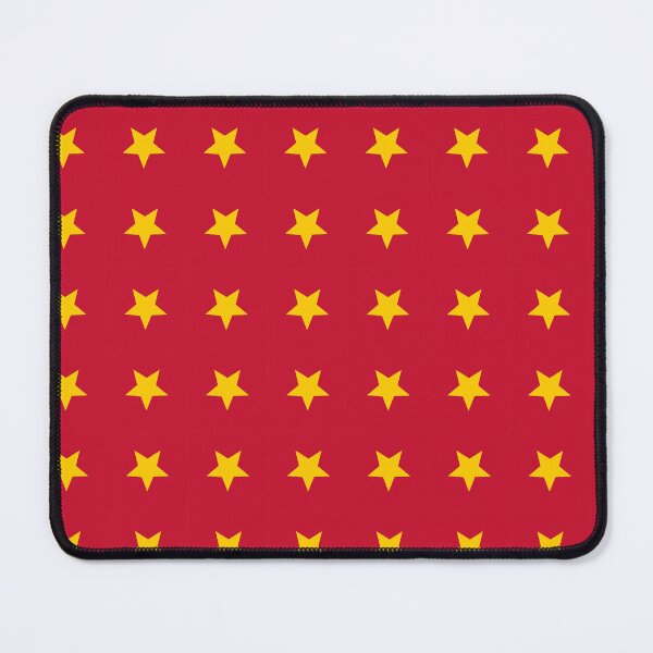 Item preview, Red Yellow Star Bright Vietnam Southeast Asia Vietnamese Language Hanoi Resilient Pattern designed and sold by PenguinForests.