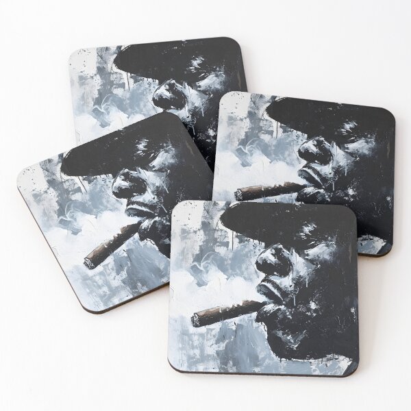 Item preview, Monochrome Whispers- A Timeless Tale of Cigar, Fumes, and Contemplation designed and sold by OlfactoART Studio.