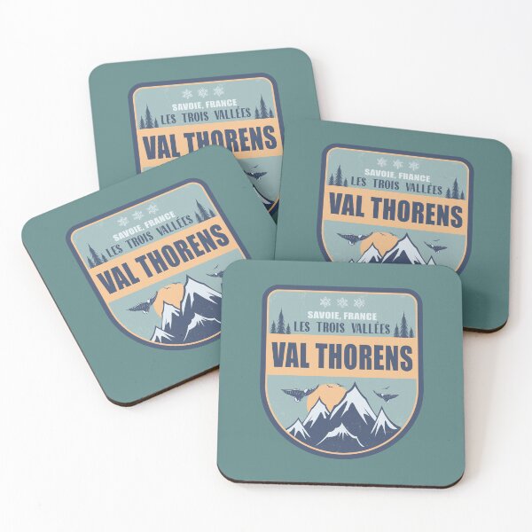 Item preview, Val Thorens France Vintage Winter Skiing Design designed and sold by CynthiaGraphics.