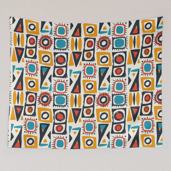 Item preview, Boho Geometric Composition, Seamless Pattern designed and sold by patternicco.