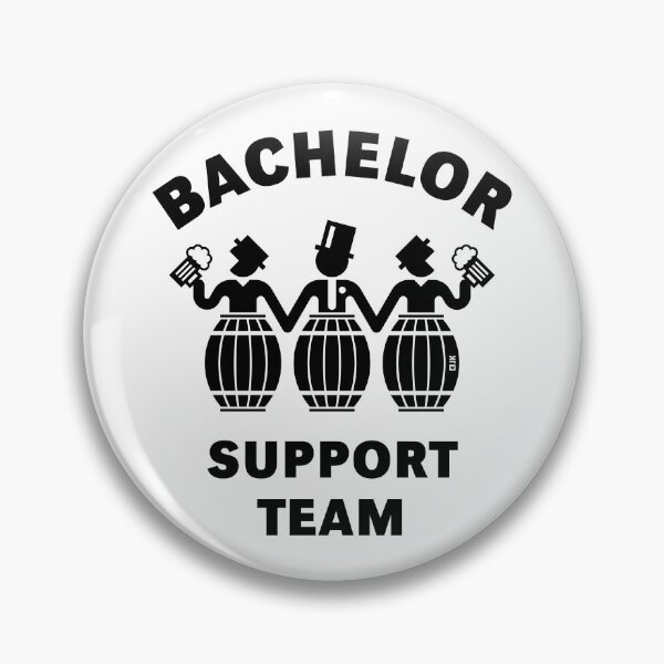 Item preview, Bachelor Support Team (Stag Party / Beer Barrels / Black) designed and sold by MrFaulbaum.