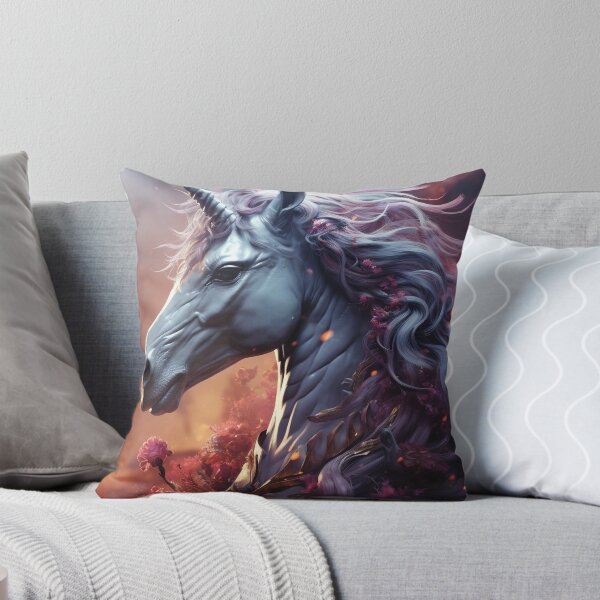 Aperçu de l'œuvre Licorne magique dans un pays des merveilles floral rose créée et vendue par TajfunX.