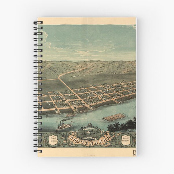 Item preview, Guttenberg, Iowa (1869) designed and sold by allhistory.